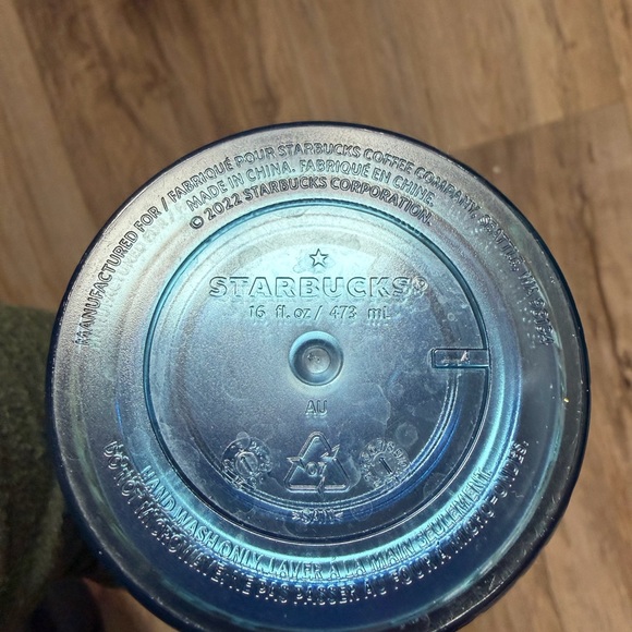 Starbucks Iridescent Blue Swirl Holiday 2022 - Picture 4 of 4